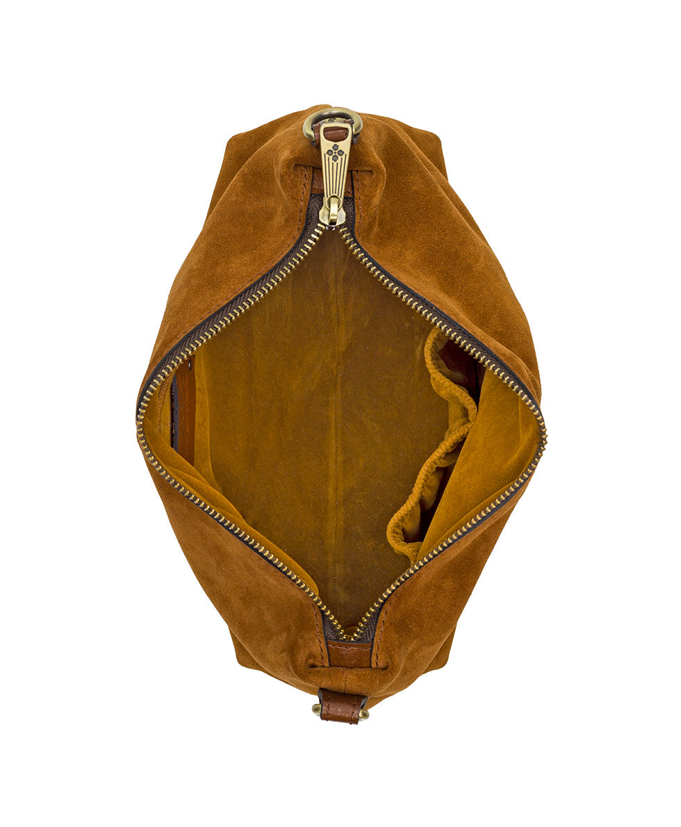 Patricia Nash Kolena Hobo Crossbody - Suede Leather