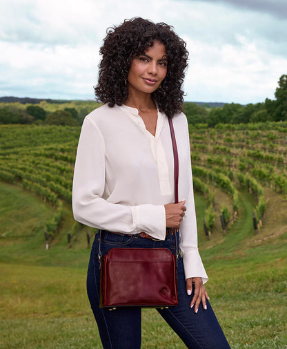Patricia Nash Ithaca Crossbody - Vintage Distressed Leather | Patricia Nash