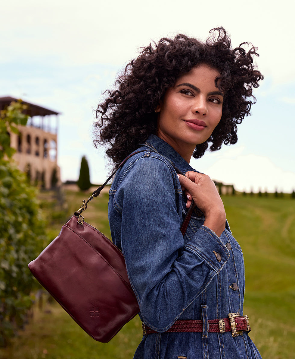 Patricia Nash Arlee Crossbody - Vintage Distressed Leather