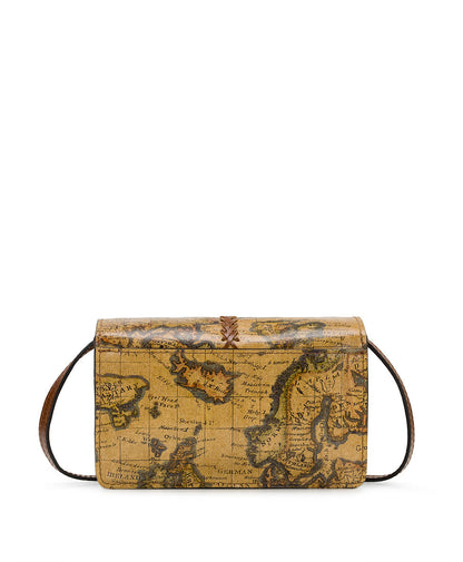 Patricia Nash Bianco Crossbody Organizer - European Map