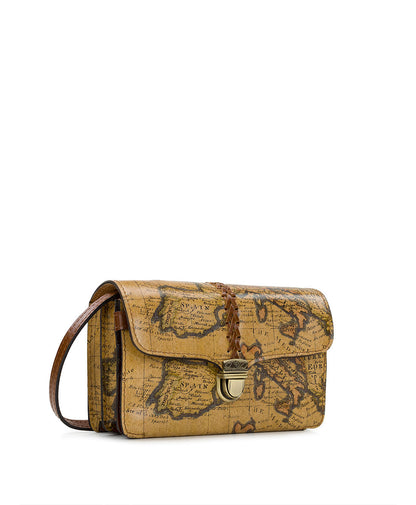 Patricia Nash Bianco Crossbody Organizer - European Map