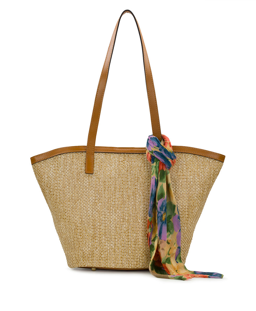 Patricia Nash Marconia Tote with Scarf - Burnished Woven