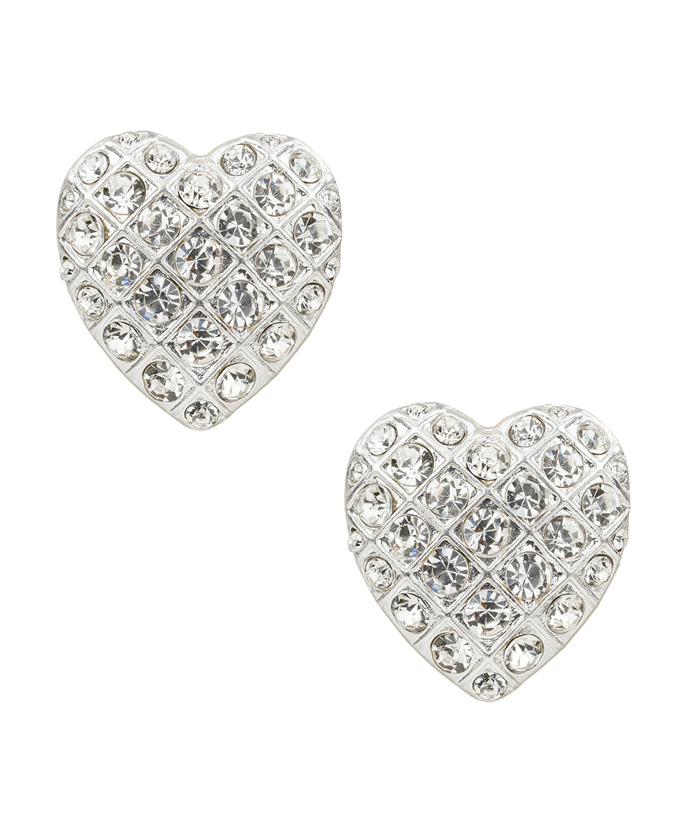 Patricia Nash Heart Button Post Earrings - Holiday Charm Collection