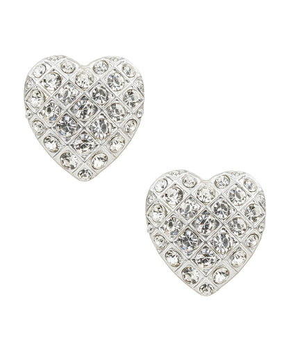 Patricia Nash Heart Button Post Earrings - Holiday Charm Collection