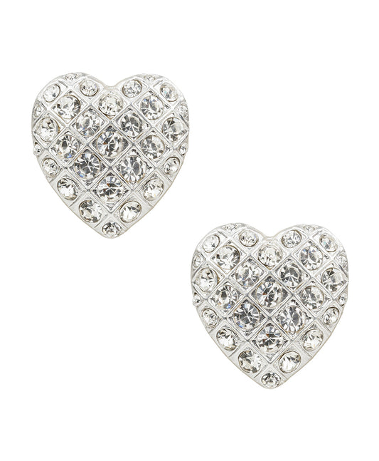 Patricia Nash Heart Button Post Earrings - Holiday Charm Collection
