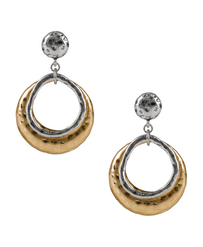 Patricia Nash Doorknocker Earrings - Hammered