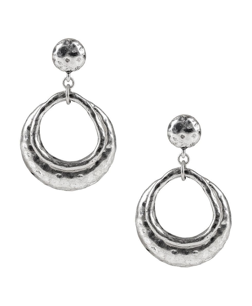 Patricia Nash Doorknocker Earrings - Hammered