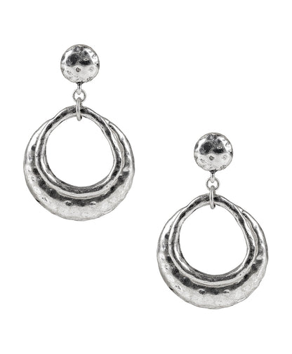 Patricia Nash Doorknocker Earrings - Hammered