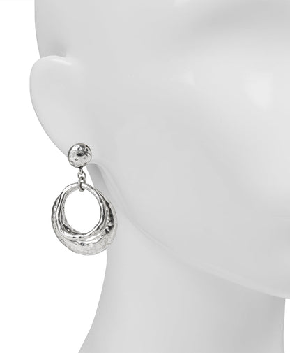 Patricia Nash Doorknocker Earrings - Hammered