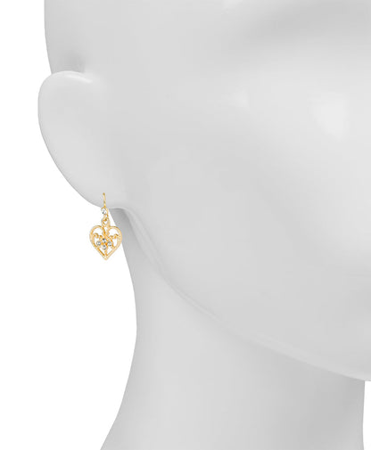 Patricia Nash Mini Heart Drop Earrings - Filigree