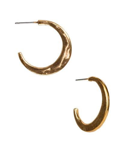 Patricia Nash Hammered Hoop Earrings - Not So Basics