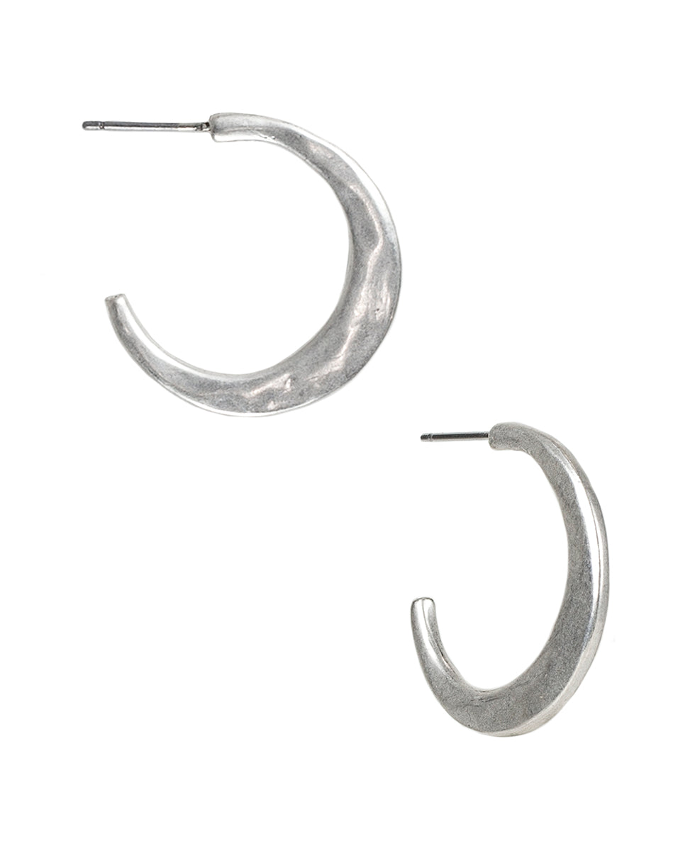 Patricia Nash Hammered Hoop Earrings - Not So Basics