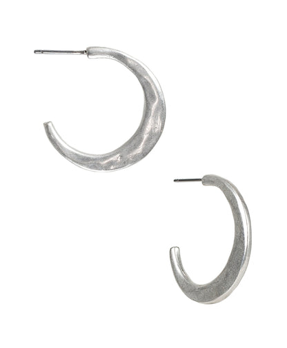 Patricia Nash Hammered Hoop Earrings - Not So Basics