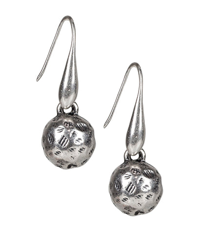 Patricia Nash Hammered Ball Drop Earrings - Not So Basics