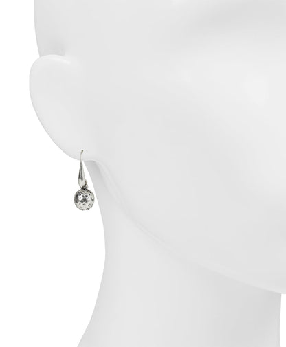 Patricia Nash Hammered Ball Drop Earrings - Not So Basics