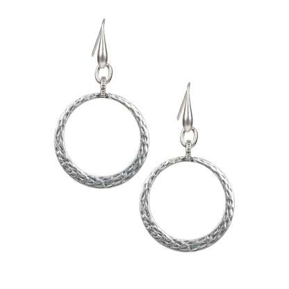 Patricia Nash Hammered Wire Hoop Earrings - Basics Collection