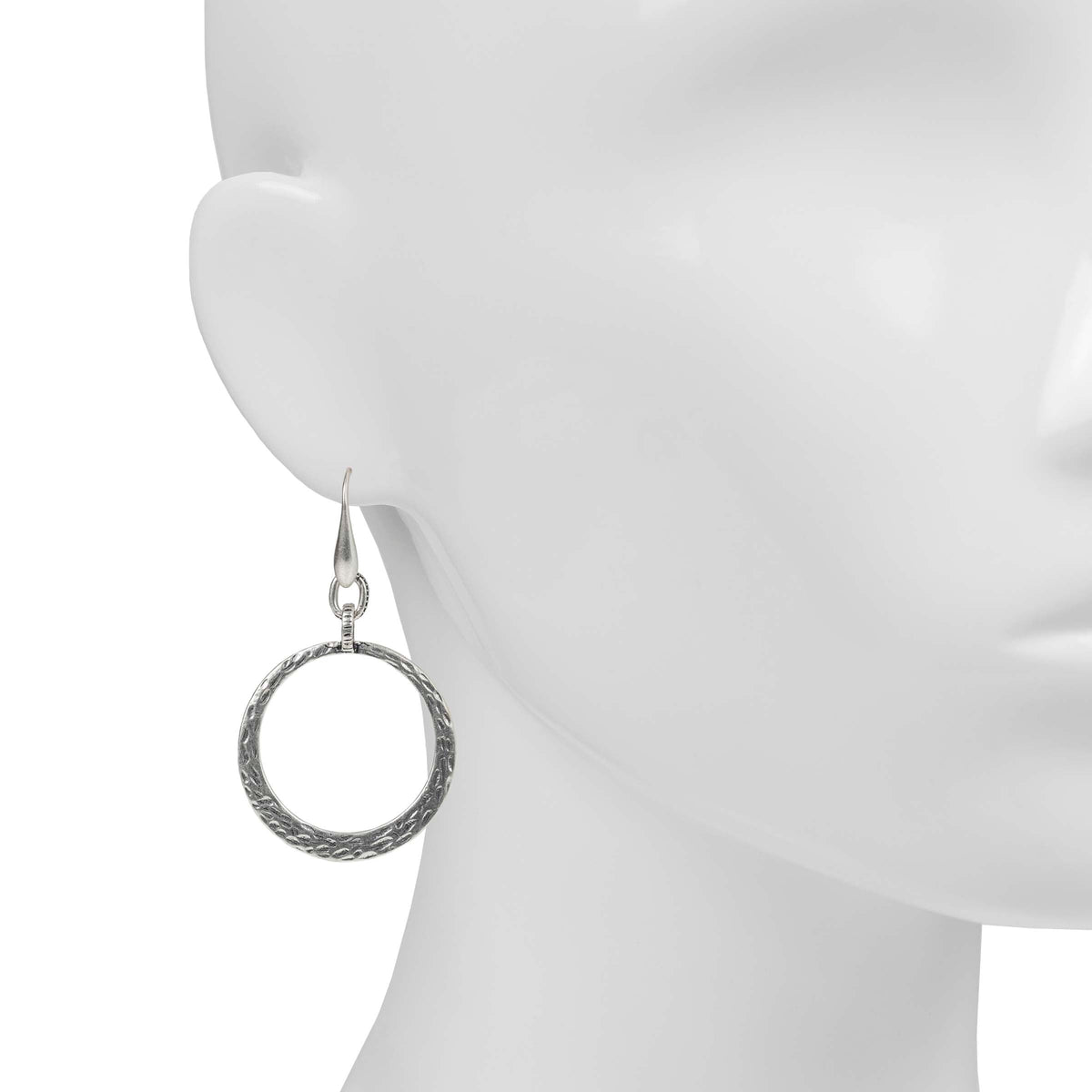 Patricia Nash Hammered Wire Hoop Earrings - Basics Collection