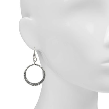 Patricia Nash Hammered Wire Hoop Earrings - Basics Collection