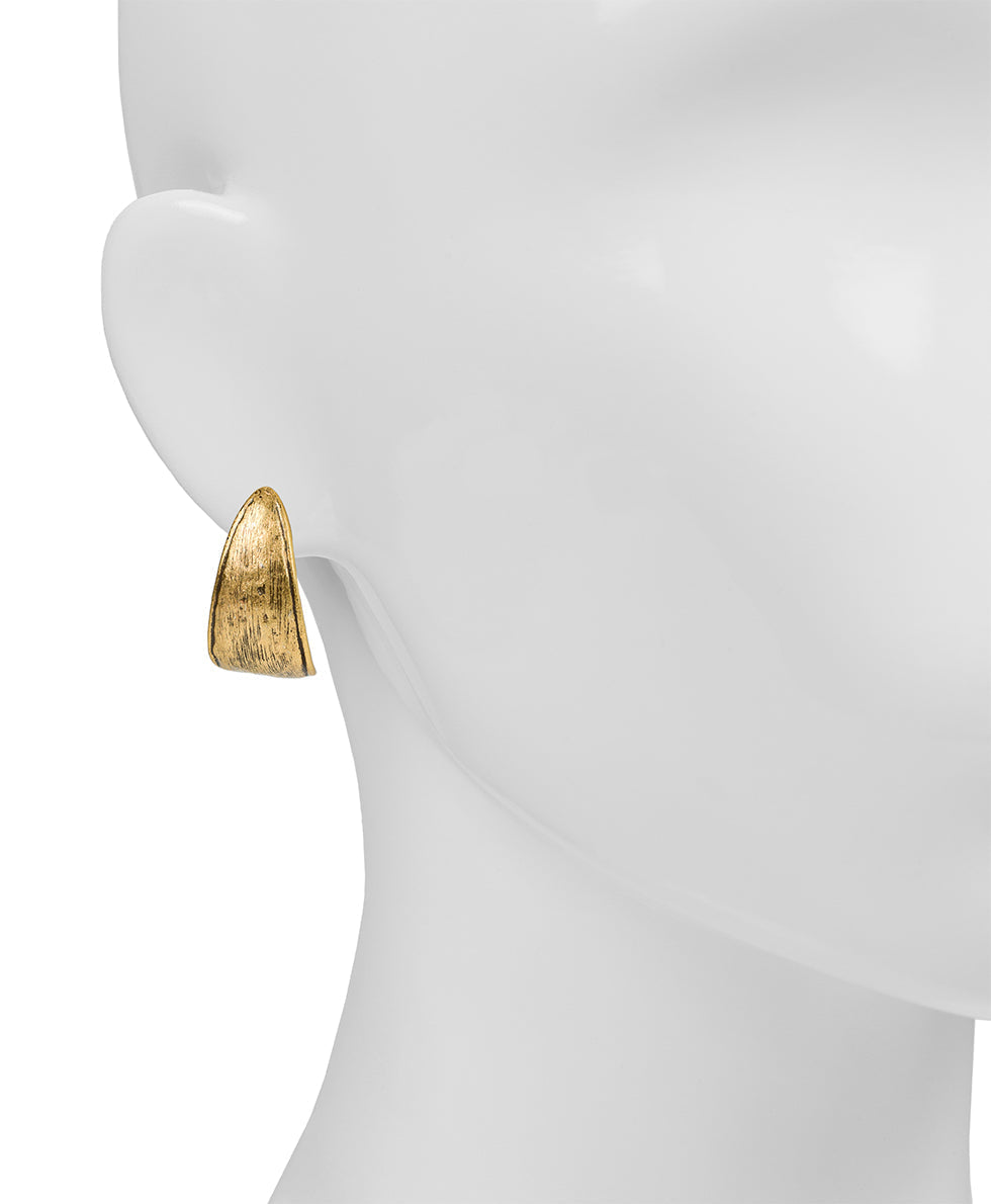 Patricia Nash J Hoop Hammered Earrings - Basics Collection