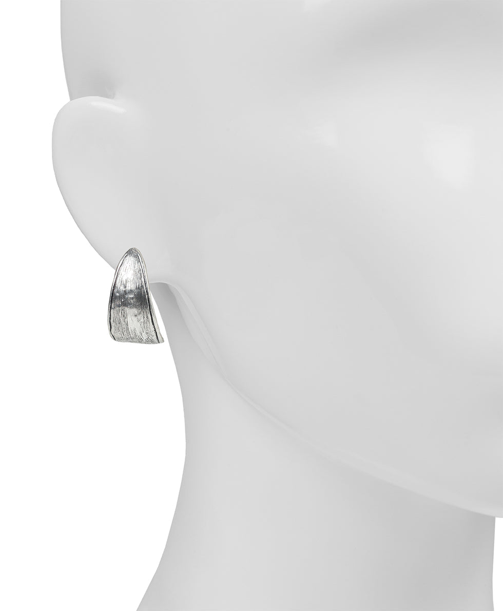 Patricia Nash J Hoop Hammered Earrings - Basics Collection