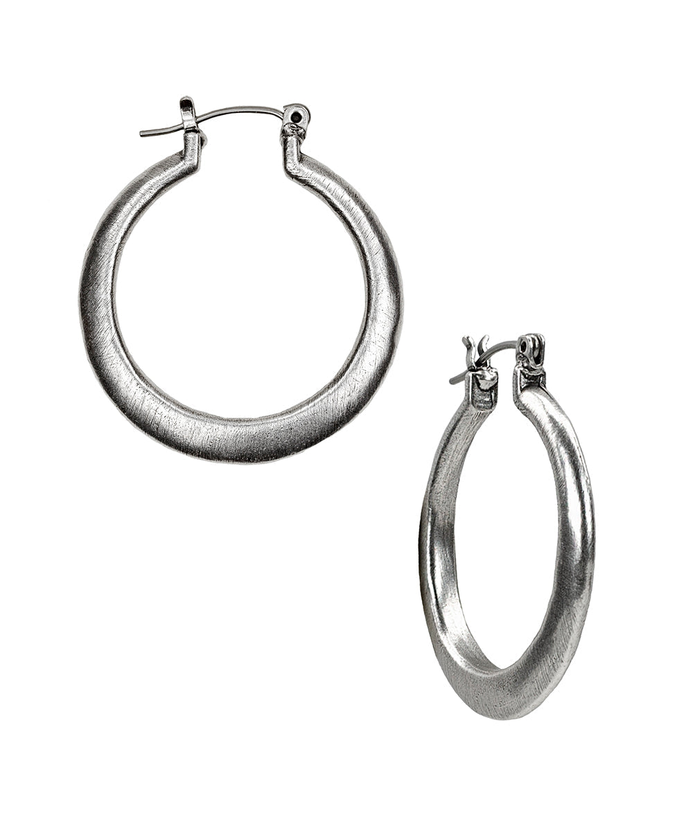 Patricia Nash Hoop Earrings - Floret Charm Collection