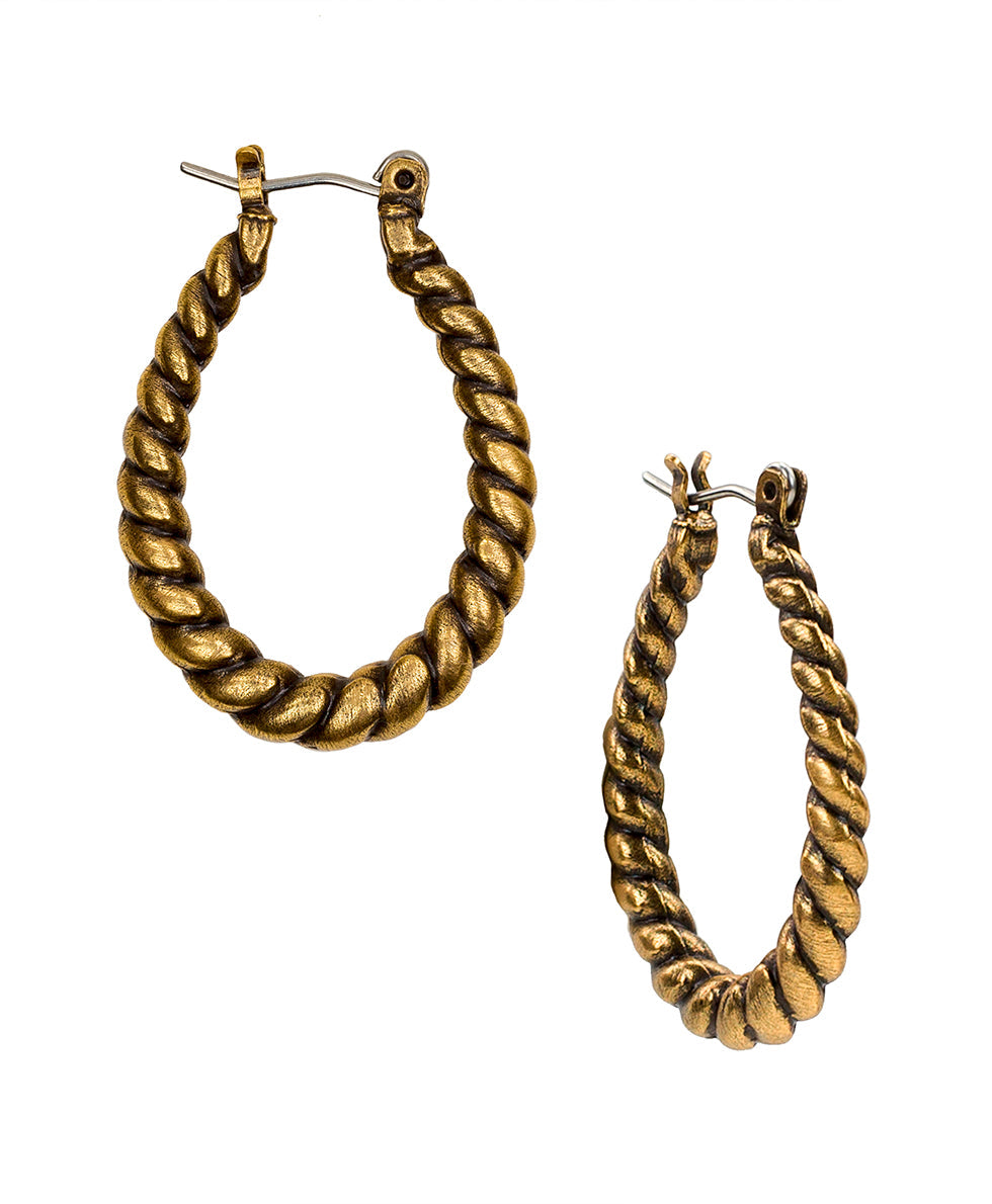 Patricia Nash Twisted Rope Hoop Earrings