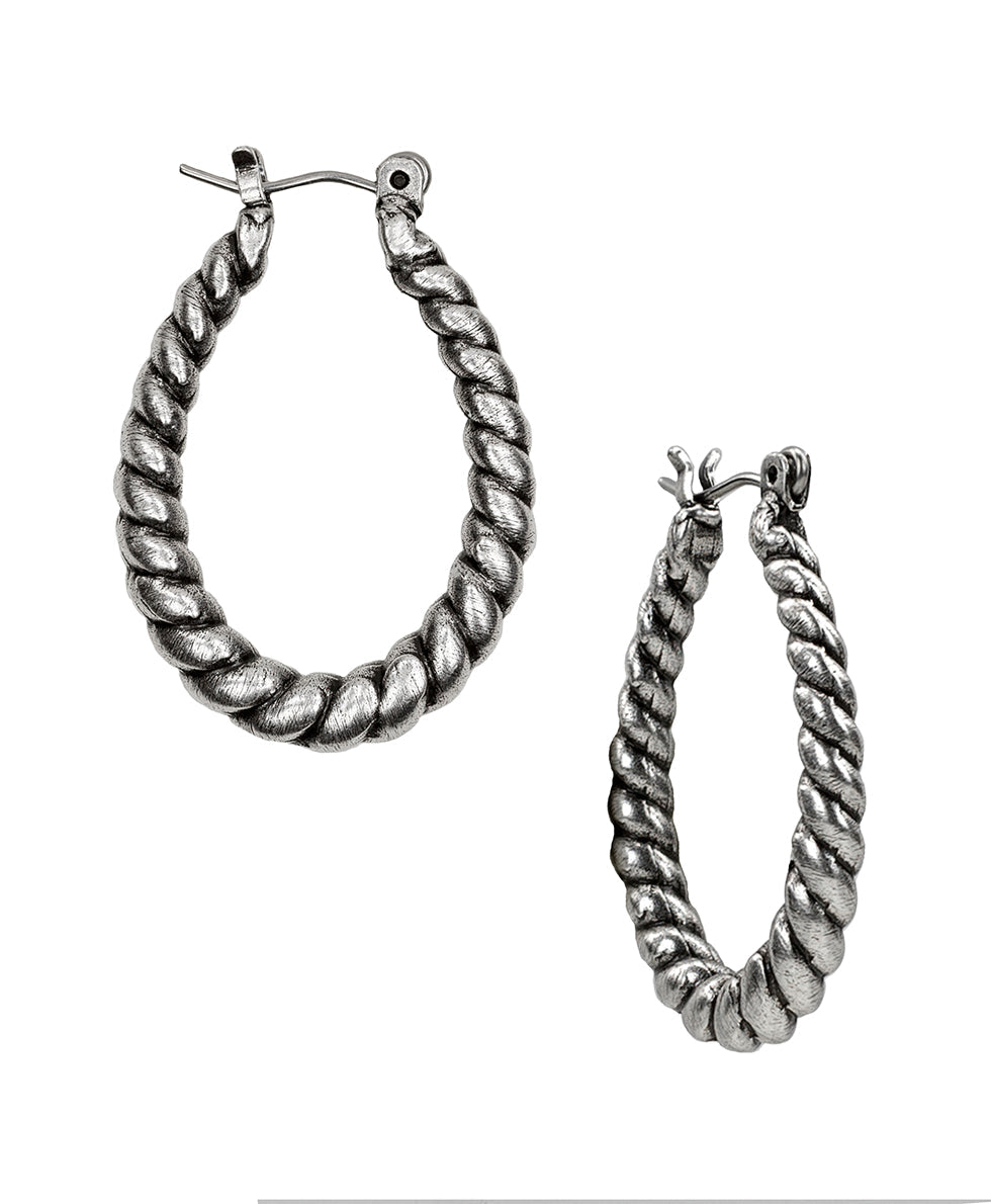 Patricia Nash Twisted Rope Hoop Earrings