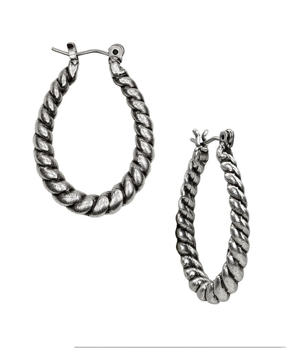 Patricia Nash Twisted Rope Hoop Earrings