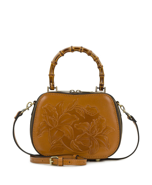 Patricia Nash Lara Top Handle Crossbody - Parisian Floral Tooled