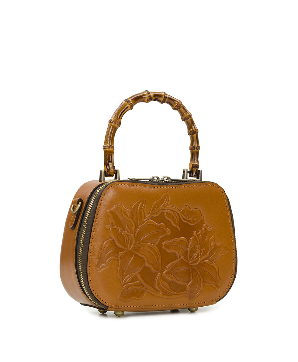 Patricia Nash Lara Top Handle Crossbody - Parisian Floral Tooled