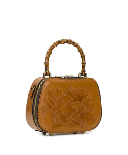 Patricia Nash Lara Top Handle Crossbody - Parisian Floral Tooled
