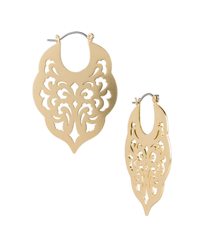 Patricia Nash Gypsy Hoop Earrings - Renaissance Laser Cut
