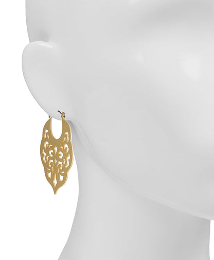 Patricia Nash Gypsy Hoop Earrings - Renaissance Laser Cut