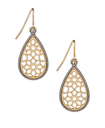 Patricia Nash Tear Drop Earrings - Venetian Lace