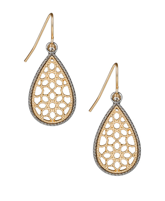 Patricia Nash Tear Drop Earrings - Venetian Lace