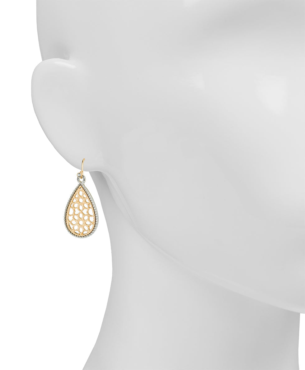 Patricia Nash Tear Drop Earrings - Venetian Lace